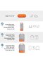 Orange Compression Packing Cubes - 5