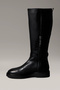 Metal Logo Below the Knee Women's Black Boots Hw0Hw02665-Beh - 5