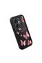 Infinix Hot 40I Compatible Black Silicone Butterfly Pattern Impact Protection Case - 3