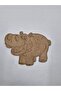 10 Pieces Cute Hippopotamus Wooden Painting School DIY Activity Art 15 cm
