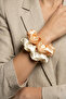 2-Piece Luxury Satin Hair Scrunchies Large Size Shiny Silk Textured Rubber Scrunchie Soft Non-Marking XL Scrunchie - 6