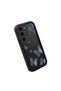 Samsung Galaxy S23 Compatible Black Silicone Butterfly Pattern Impact Protection Case - 3