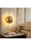 Fungal Rustic Metal Single Wall Sconce Model 16cm, G/9 Base, Shiny Gold Finish, Fungal-13361-D