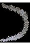 Hair Bridal Crown with Beads and Stones