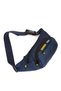 Men's Fabric Crossbody Chest Shoulder and Waist Bag with USB Headphone Jack - Navy Blue - 4