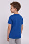 Boy's Crew Neck Relax Fit Cotton Sprunki Game Characters Printed Blue T-Shirt - 3