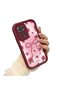 Xiaomi Redmi Note 11S Compatible Beautiful Rose Pattern Burgundy Silicone Impact Protection Case - 3