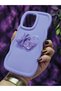 Redmi Note 12 4g Compatible Heart and Ribbon Star Glitter Lilac Phone Case - 3