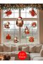 Transparent Double-Sided, New Year Christmas Santa Decoration Sticker Glass, Wall, Wood 30*100cm - 4