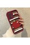 Samsung Galaxy A52/A52S Compatible Burgundy Silicone Fruit Pattern Shockproof Phone Case - 3