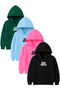 4-Piece Unisex Hooded Hoodie Set – the Bos Printed Kangaroo Pocket Sweatshirt