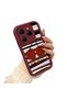 Tecno Spark 20 Pro 4g Compatible Burgundy Silicone Fruit Pattern Shockproof Phone Case - 2