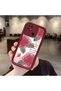 Xiaomi Redmi 10C Compatible Beautiful Rose Pattern Maroon Silicone Impact Protection Case