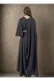Drape Silk kaftan (Black) - 3