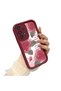 Samsung Galaxy A33 5g Compatible Beautiful Rose Pattern Burgundy Silicone Impact Protection Case - 2