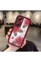 Infinix Hot 20 Compatible Beautiful Rose Patterned Burgundy Silicone Impact Protection Case