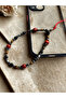 Red Jasper Natural Stone Phone Charm – Red String Strap with Hematite Detail – Compatible with All Phones - 4