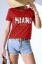 Unisex Miami Printed Oversize T-shirt - 2
