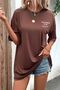 Unisex Navy Blue Collar Sleeve Detailed California Club Printed Oversize T-shirt