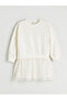 Esvab • Modern & Distinctive Zero Roba Collar Stoned Girls' Tutu Dress - 2
