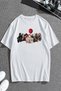 Horror Characters Printed Unisex Oversize Tshirt