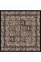 Mavera 120 cm Cotton Shawl Scarf - Black / Yellow - 2