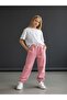 Girl's Thin Sh Fleece-Lined O Oversized Design Tracksuit Bottom - 2