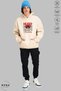 Unisex Hoodie Long Sleeve Bow Merry Christmas Printed Hooded Fleece-Lined Oversized Cotton Sweatshirt - 4