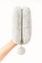 Plush pencil case makeup bag 10x20 cm domestic production single compartment large volume - 2