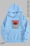 Unisex Hoodie Long Sleeve Bow Merry Christmas Printed Hooded Fleece-Lined Oversized Cotton Sweatshirt - 7