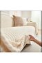 Anti-Slip Thick Bubble Plush Gusseted Classic Three-Seater Sofa Cover Soft Seat Cover 160X230 - 2