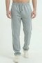 Men's Gray Baggy Wide Leg Oversized Relaxed Fit 4 Season Sweatpants Wide Leg 2 Thread Full Fit