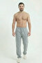 Men's Gray Baggy Wide Leg Oversized Relaxed Fit 4 Season Sweatpants Wide Leg 2 Thread Full Fit - 2