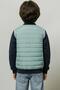Boys' Plush-Lined Embroidered Quilted College Jacket – Çağla - 5