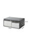 Gray Medium Size Windowed Underbed Sweater Pique Blanket Clothes Storage Box / 52X28X21 - 8