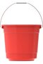 EX 5L Round Plastic Bucket with Steel Handle, Red, IFHHBU057RD, EX Bucket - 2