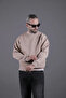 Unisex Relaxed Fit Cotton Sweatshirt with Embroidered Collar and Hem - 3