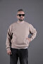 Unisex Relaxed Fit Cotton Sweatshirt with Embroidered Collar and Hem