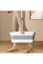 Collapsible Mop Bucket, 10.2L Rectangle Foldable Bucket with Handle, Space-Saving Plastic Cleaning f - 2