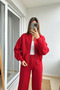 Women's 3-Thread Relaxed Fit Basic Bomber Jacket Set - 2