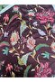 Floral Chiffon Scarf - Burgundy Satin Scarf - 2