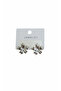 Silver Flower Earrings - 2