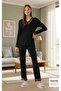 Women's Long Sleeve Lace Detailed Pajama Set