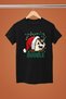 Christmas Printed Cotton Short Sleeve Regular Fit Women and Men Couple T-Shirt