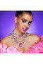 Silver Plated Luxury Glass Crystal Big Water Drop Statement Choker Necklace for Women Rhinestone Lar - 2