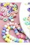 6mm 500 Pcs Kandi Beads Large Hole Plastic | DIY Kandi Bracelets Cuffs, Rainbow Pony Beads for Craft - 7