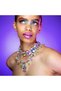 Silver Plated Luxury Glass Crystal Big Water Drop Statement Choker Necklace for Women Rhinestone Lar - 5