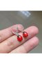 Red Creative Trendy Girls Fashion Cute Ladybug Earrings Women's Cute Insect Animal Pendant Earrings