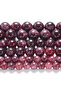8mm(around 45pcs) Natural Red Garnet Stone Beads Round Loose Spacer Bead for Jewelry Making DIY Brac - 4
