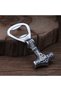 Silver Fashion Vintage Viking Thor's Hammer Bottle Opener Punk Stainless Steel Nordic Rune Corkscrew